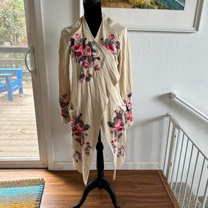 Johnny Was Biya Embroidered Kimono/Sweater